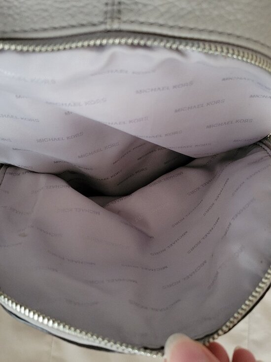 Michael Kors RHEA backpack. Gray color. Preowned. main image 7
